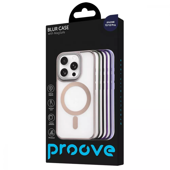 Чехол для iPhone 12/12 pro Proove Black, чехол Blur Case with Magnetic Ring iPhone, стильный чехол на iPhone | Зображення 1