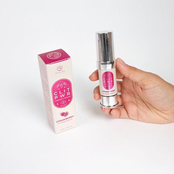 Рідкий вібратор CLIT PWR STRAWBERRY CLITORAL BALM Sex Aura | Зображення 4