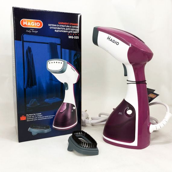 Відпарювач портативний MAGIO, Відпарювач-пароочисник, Портативна парова щітка, Вертикальний відпарювач AG-67 | Зображення 2