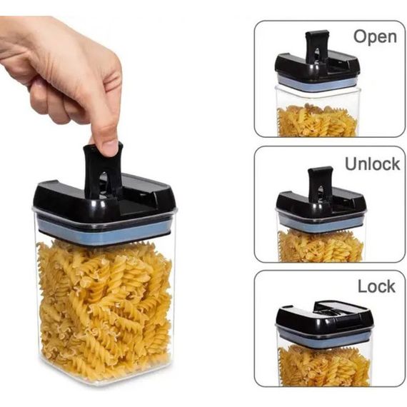 Набор контейнеров для еды FOOD Storage Container Set на защелках с уплотнителем из 7 предметов | Зображення 5