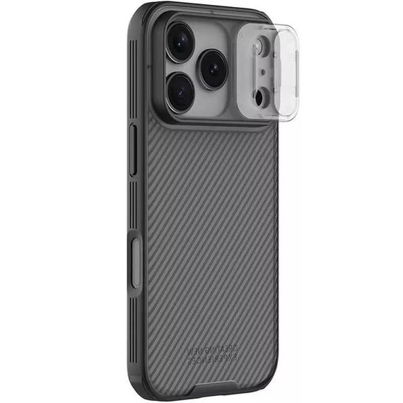 Карбонова накладка Nillkin CamShield Pro Apple iPhone 17 Pro (6.3") Transparent black