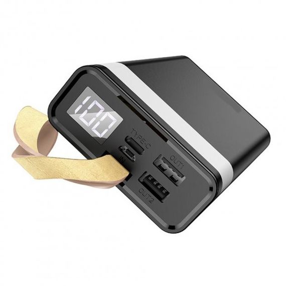Павербанк зовнішній акумулятор XPRO BJ18 20000 mAh з індикацією зарядки та ліхтариком чорний (32442-01) | Зображення 2