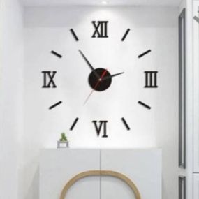 Настінні годинники 80-130см D-030 Арабські цифри + індекс Чорні