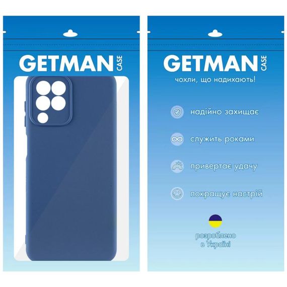 Чохол TPU GETMAN Liquid Silk Full Camera для Samsung Galaxy M33 5G Синій / Navy Blue | Зображення 1