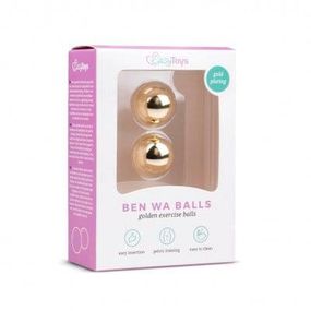 Вагінальні кульки Gold ben wa balls, 22 мм Sex Aura