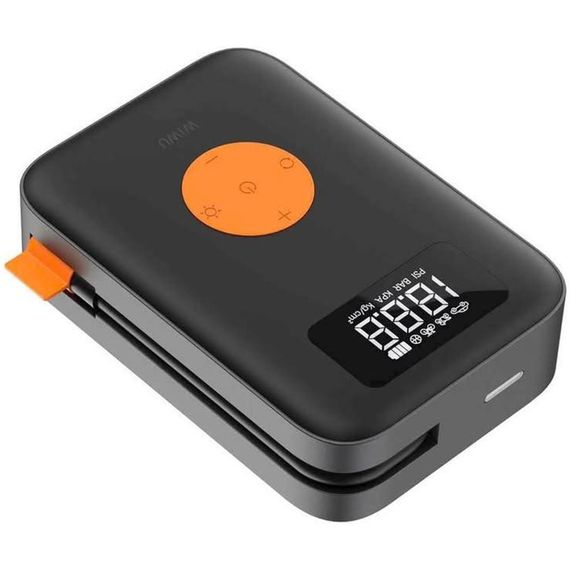 Автомобільний насос WIWU Ai003 Cordless Tire portable smart air pump Black | Зображення 2
