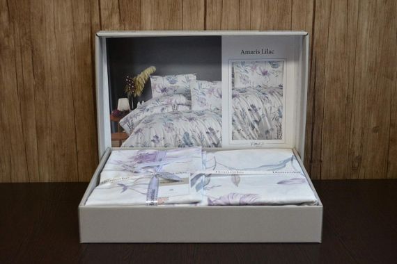 Постільна білизна First Choice Homesko Ranforce сімейний 160 х 220 см Amaris Lilac | Зображення 1