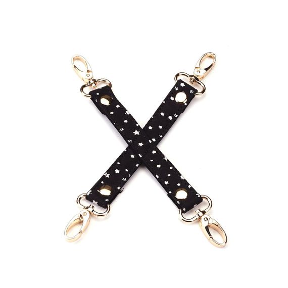 Набор Liebe Seele Stary Nights 7pcs Bondage Kit, фиксаторы, ошейник с поводком, кляп, флоггер, маска Sex Aura | Зображення 4