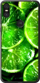 Чохол на Motorola One Зелені часточки лимона "852t-1589-2448"