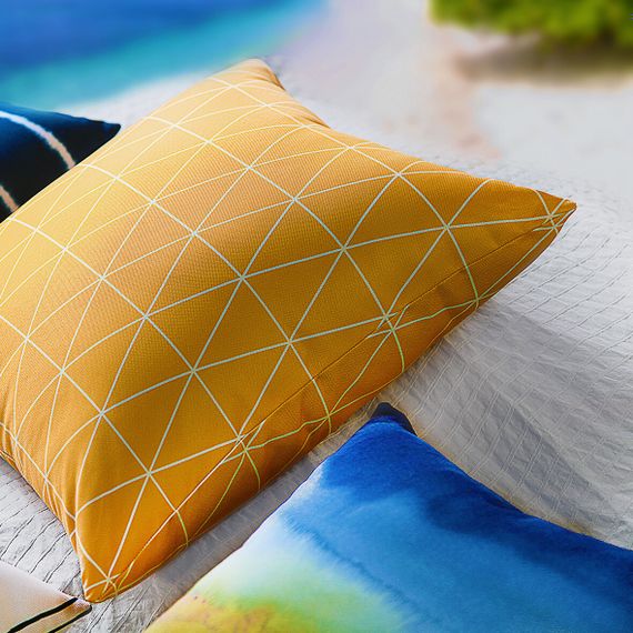 Подушка декоративная Soft Желтые треугольники 45х45 см (45PST_JOY004) | Зображення 2