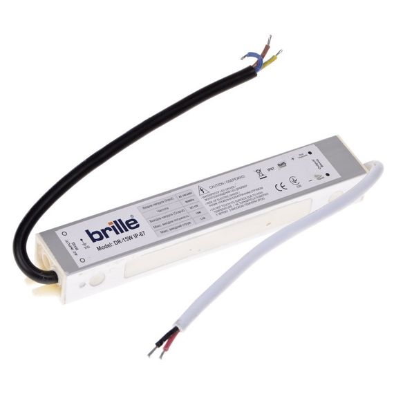 Блок живлення вологозахищений led DR-15W IP-67 AC 170-250V DC 12 V