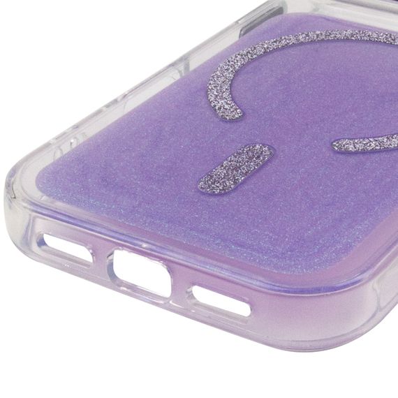 Чохол TPU+PC Jewel Sparkle with Magnetic Fit для Apple iPhone 17 Pro (6.3") Lavender Glitter | Зображення 4