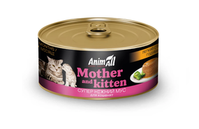 AnimAll вологий корм для котів та кошенят легкий старт годування, 85г