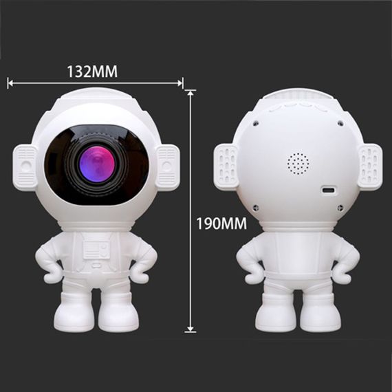 Зірковий 3D проектор Astronaut Bluetooth з пультом, Проектор нічний космонавт зоряне небо в дитячий | Зображення 3
