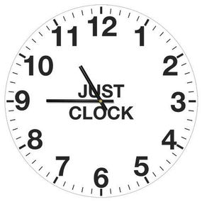 Часы настенные круглые Just clock 36 см (CHR_P_15M043)