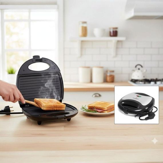 Сендвічниця-гриль бутербродниця Crownberg CB-1068 750W | Зображення 1