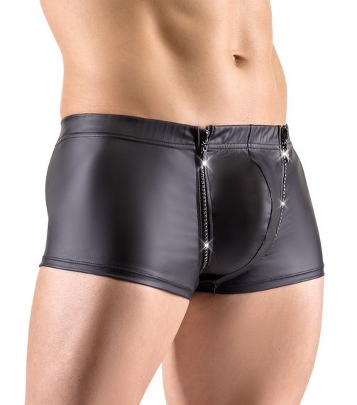 Боксери труси зі стразами по блискавці Sven Joy Ment Men's Pants, чорний, L | Зображення 1