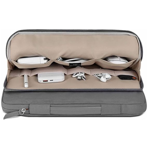 Сумка для ноутбука WIWU ORA Sleeve 14" Бежевый Серый | Зображення 4