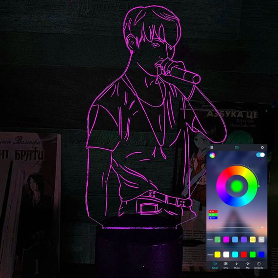 Акриловий світильник-нічник керування з телефона Чон Чонґук tty-n001520