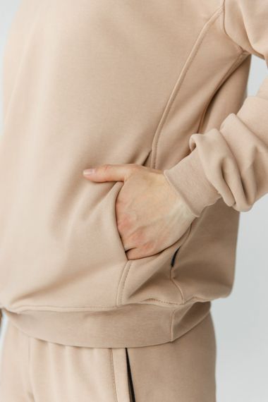 Чоловічий костюм худі з шортами колір мокко р.XL 438377 | Зображення 2
