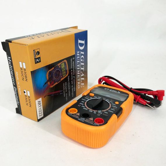 Мультиметр DT-830 LN с подсветкой и звуком ABaTap до 750 В Оранжевый, тестер для измерения напряжения | Зображення 9