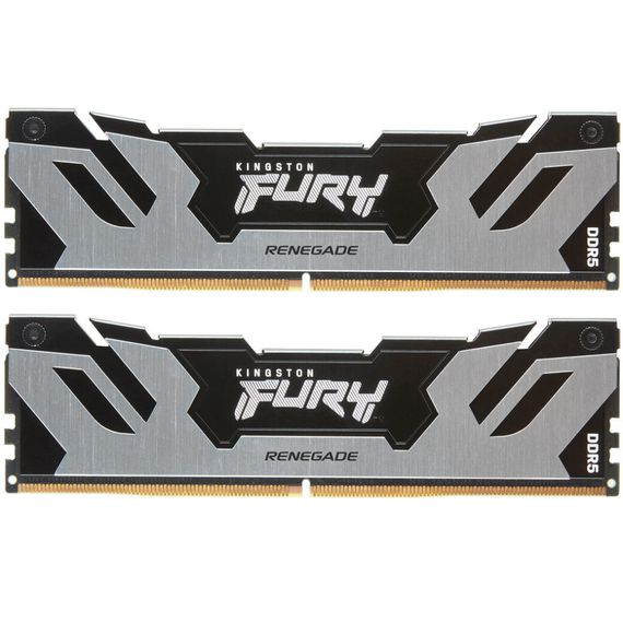 Модуль пам&#039;яті для комп&#039;ютера DDR5 96GB (2x48GB) 6000 MHz Renegade Silver XMP Kingston Fury (ex.HyperX) (KF560C32RSK2-96)
