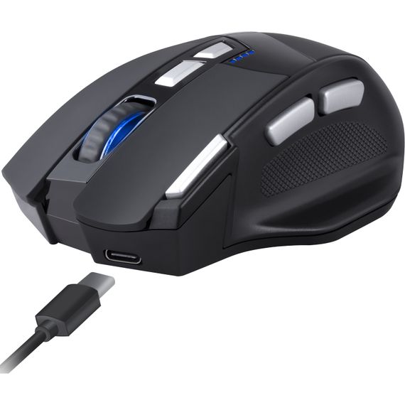 Мишка Defender Knight GM-885, бездротова, ігрова, 8кн., 3200 dpi., 400 mAh, чорна | Зображення 5