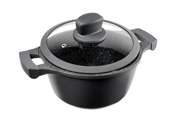 Кастрюля Vinzer Nitro Induction Line 50457, 2.5 л, 20 см, алюминиевая с крышкой и антипригарным покрытием
