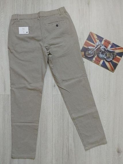 Штани чоловічі в клітку чинос брюки р. 32/34 | Зображення 2