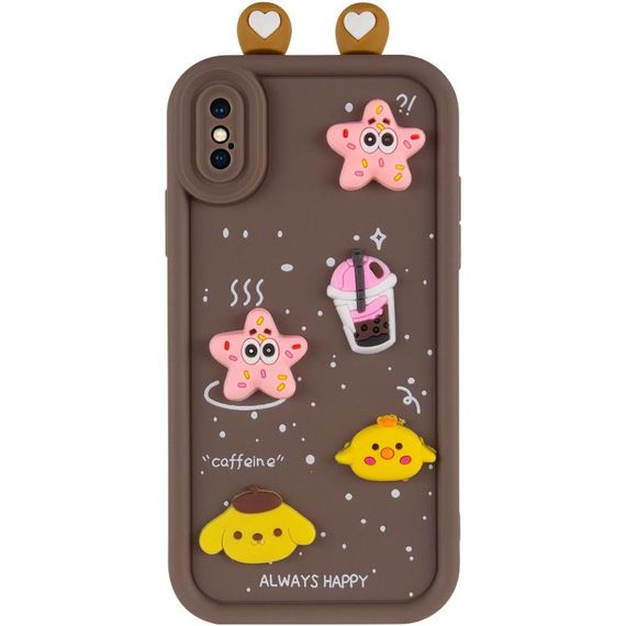 Чехол TPU Toys Case with Ears для Apple iPhone X / XS (5.8") Brown | Зображення 1