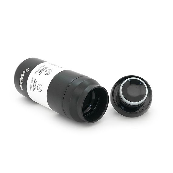 Спортивная термобутылка Merlion, объем 350 мл., двойная крышка с ручкой, черная | Зображення 2