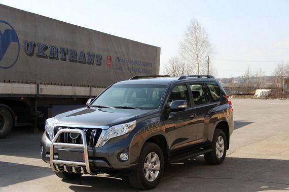 Кенгурятник QT007 (нерж) для Toyota Land Cruiser Prado 150 | Зображення 1