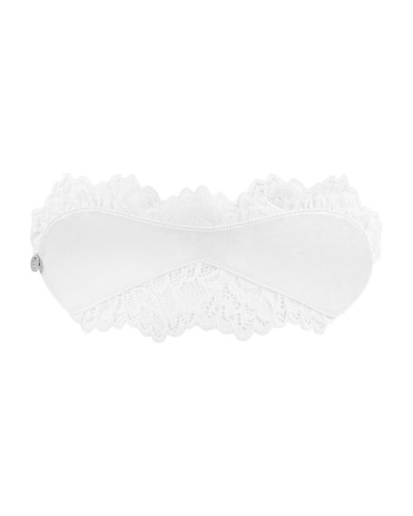 Атласна Маска для очей біла Amor Blanco eye mask white O/S | Зображення 1