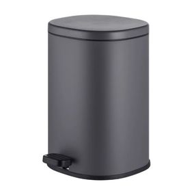 Відро для сміття Mixxus Premium Olivary-TC0105 Graphite з плавним закриттям, овальне, 5 л, графіт (MI7063)