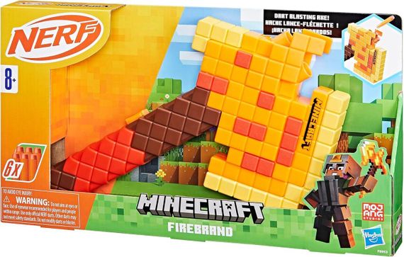 Бластер-топор из Майнкрафт NERF Minecraft Firebrand