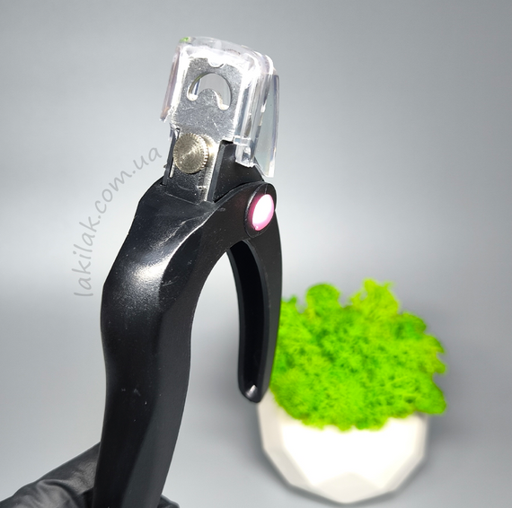 Черный типсорез для искуственных ногтей и гелевых типс (пластик) | Зображення 1