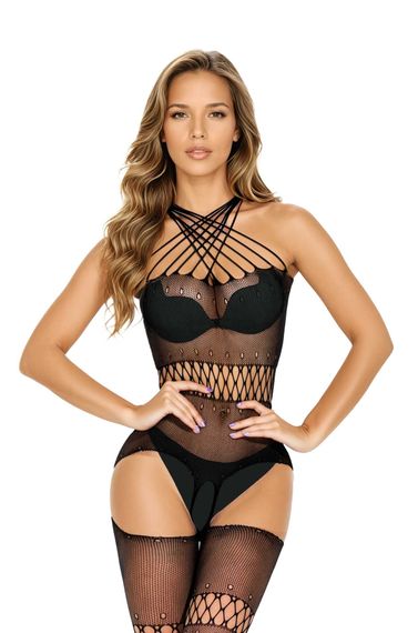 Бодістокінг - Bodystocking 2062, black - One Size | Зображення 1