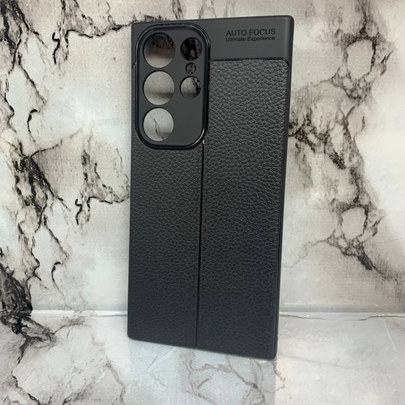 Протиударний чохол AutoFocus Leather Samsung Galaxy S23 Ultra чорний