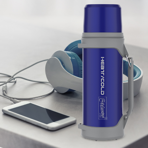 Термос 1000мл Maestro MR-1631-100-BLUE | Зображення 1