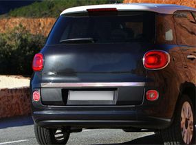 Накладка на багажник нержавейка OmsaLine - Итальянская Нержавейка для Fiat 500/500L 2013-2022 гг