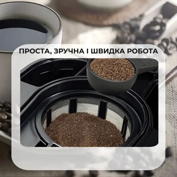 Крапельна кавоварка на 1000 мл кави та 2800 Вт BITEK BT-100 Кавомашина з постійним фільтром | Зображення 5