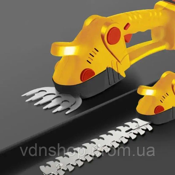 Аккумуляторные ножницы-кусторезы на 24Вт с 2 насадками по уходу за садом в кейсе | Зображення 4