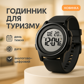 Електронний вологозахищений наручний годинник, Годинник наручний електронний для хлопця NL-42