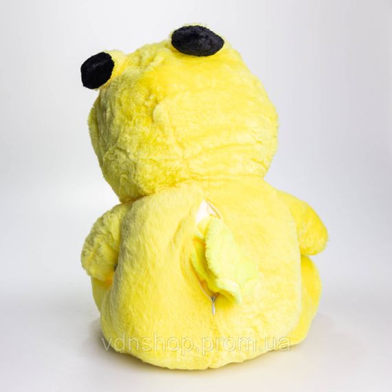 М'яка іграшка-плед, подушка 3 в 1 Ведмедик Тедді в костюмі Пікачу плед в іграшці 40×35×15 (см) дитячий плед іграшка Жовтий 520-2Y | Зображення 5