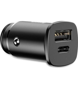 Автомобільний зарядний пристрій Baseus Square Dual-USB Quick Charge Car Charger Black