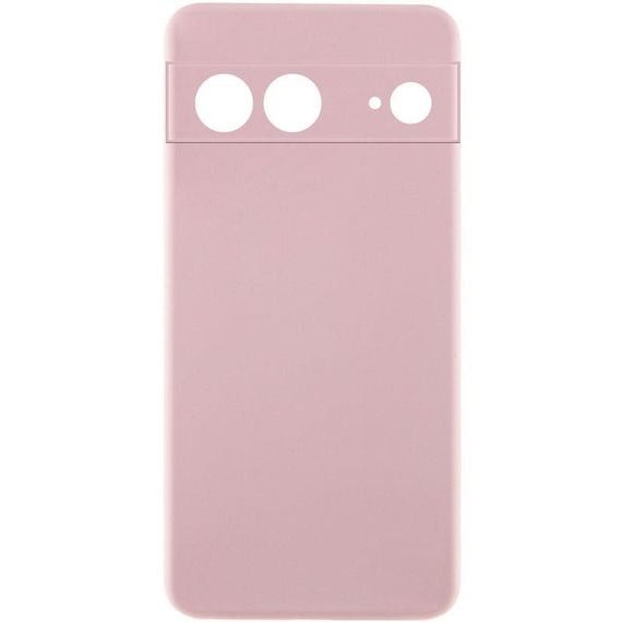 Чохол TPU GETMAN Liquid Silk Full Camera для Google Pixel 7 Рожевий / Pink Sand