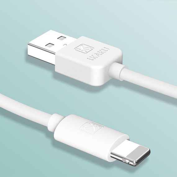 USB кабель Kaku KSC-285 USB - Lightning 1m - White | Зображення 1