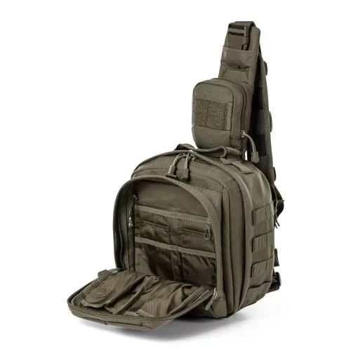 Тактична сумка-кобура 5.11 Tactical RUSH MOAB 6 Sling Pack 11L Колір Олива компактна однолямкова сумка із системою MOLLE для EDC | Зображення 4