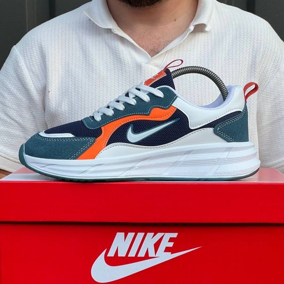 Кросівки Nike матеріал текстиль/замш колір синій, білий | Зображення 7