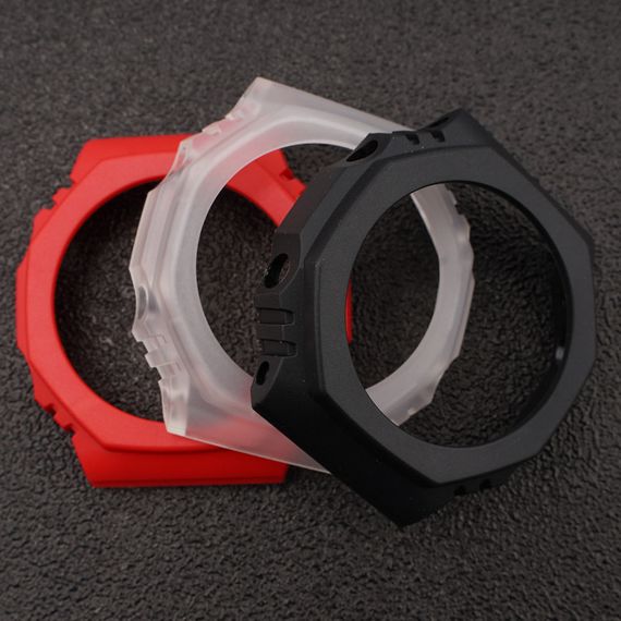 Ремешок + безель (рант) для Годинник C2asio G-Shock GA-2100 Red SI | Зображення 3